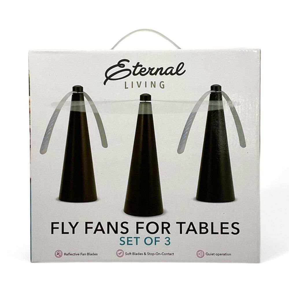 Eternal Living-Fly Fans for Tables (Set of 3)